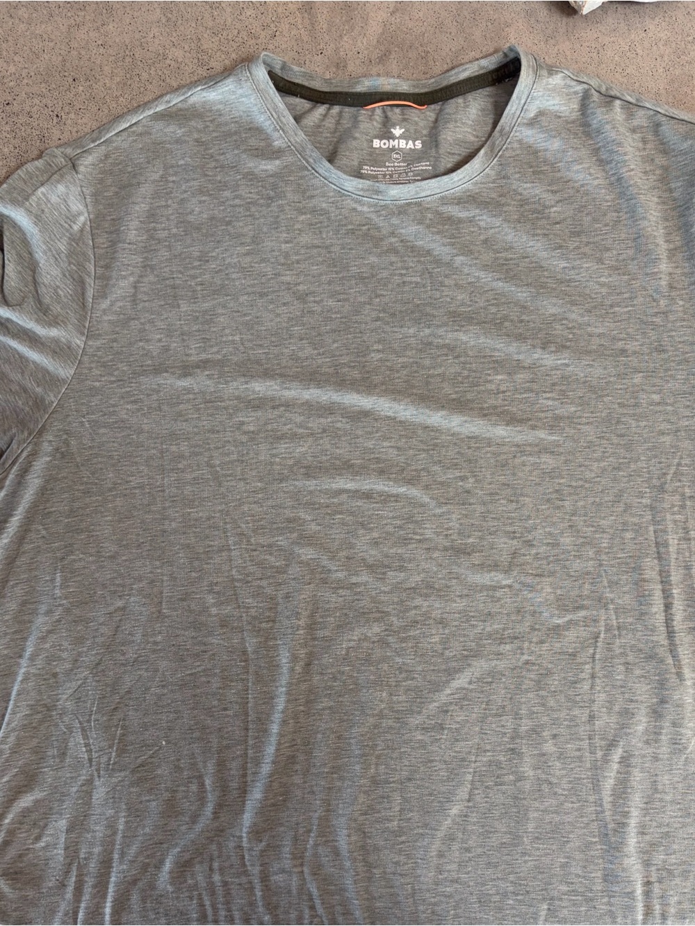 Bombas Men's Heather Gray Short Sleeve Crew Tee